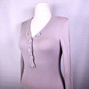 Sundance‎ Catalog Lavender Sweater Women's Small Cotton Rabbit Hair Blend Purple